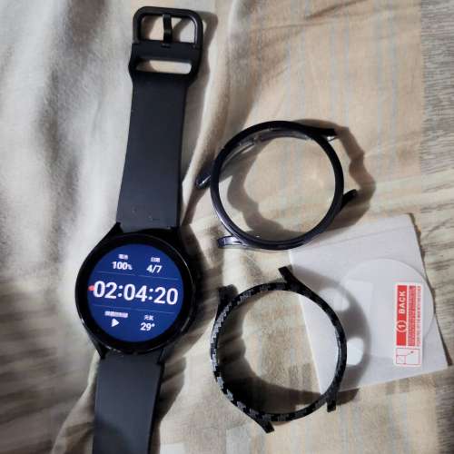 95%新 Samsung Galaxy Watch 4 44mm LTE 黑色 香港行貨 eSim 有保養 GalaxyWatch