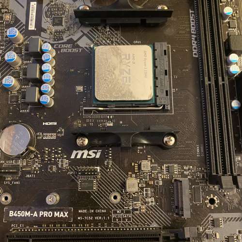 AMD Ryzen3-3200G連msiB450M-APROMAX主板