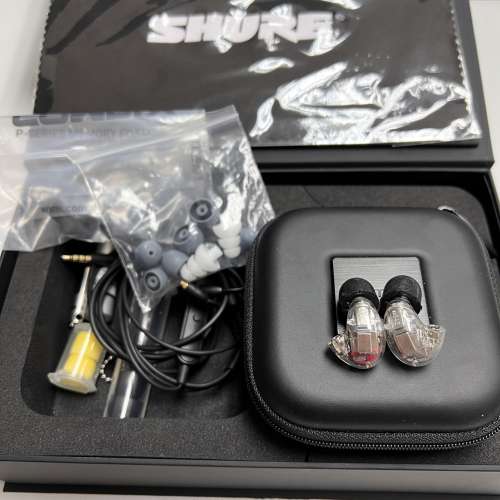 Shure SE846 動鐵耳機及 TW2 藍牙接收器（行貨有長保用）