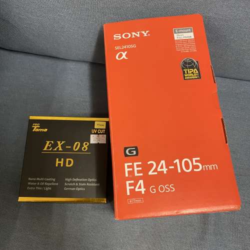 行貨 SONY FE 24-105mm F4G OSS鏡頭連濾鏡EX-08 HD