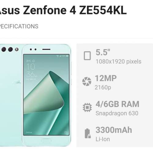 Asus Zenfone 4 ZE554KL