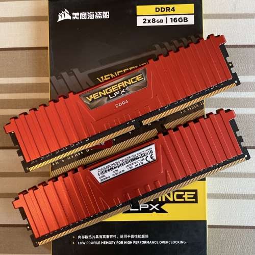 DDR4 3000Mhz (2x8GB) 16GB Kit 套裝 Cosair Vengeance