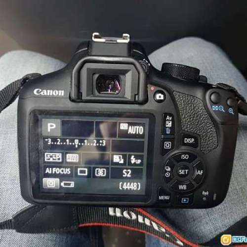 Canon EOS 1300D + 18-55mmis2代kit with filter+ 2電池 充電座 相機带   90% new