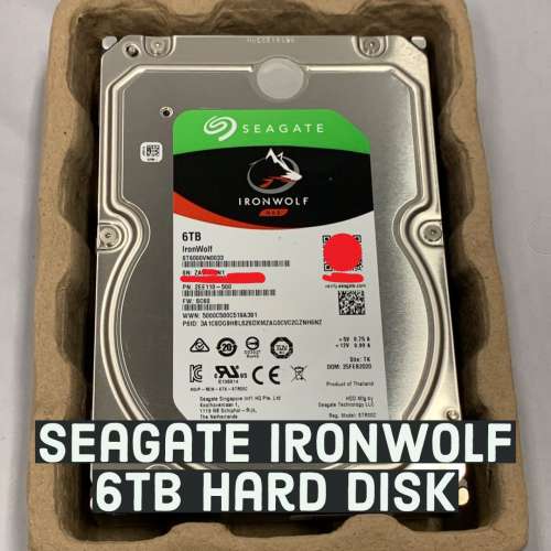[有單有保] Seagate IronWolf 6TB HD