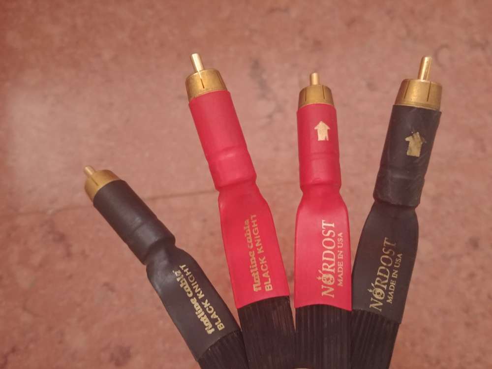 Nordost black knight flatline cable RCA 1M - 二手或全新影音線材