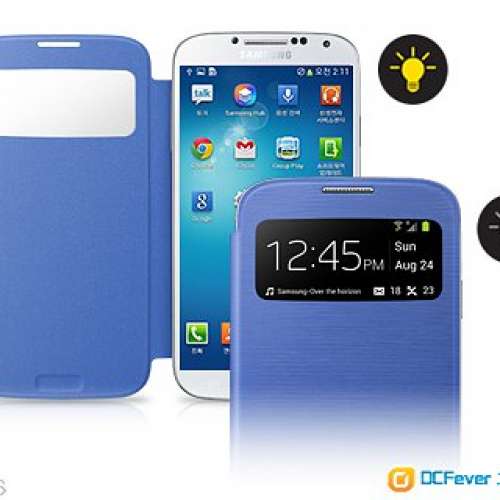 全新原廠正貨韓製 Samsung GALAXY S4 S view cover透視感應皮套EF-CI950B I9500, I...