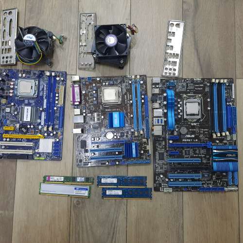三塊舊底板連CPU及Ram