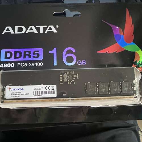 ADATA DDR5 4800(40) 16G*8 U-DIMM