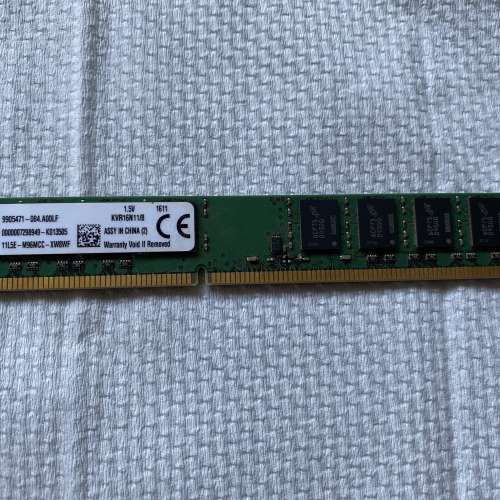 Kingston DDR3 8G Desktop 雙面ram 100%work