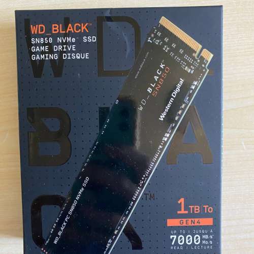 全新WD Black SN850 SSD 1TB