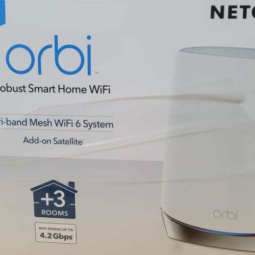 NETGEAR Orbi Mesh  AX4200  WiFi 6 專業級三頻"衛星"路由器 (RBS750)