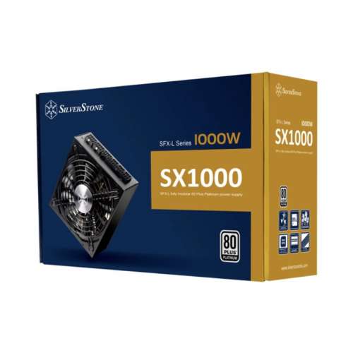 Sliverstone SX1000 Platinum 80 PLUS白金牌認證1000W SFX-L全模組電源