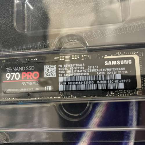 Samsung 三星 SSD 970 PRO 1TB MZ-V7P1T0