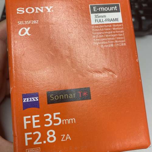 Sony Zeiss Sonnar T* FE 35mm F2.8 ZA SEL35F28Z 35 2.8 len for A72 A73 A74 A7c A7