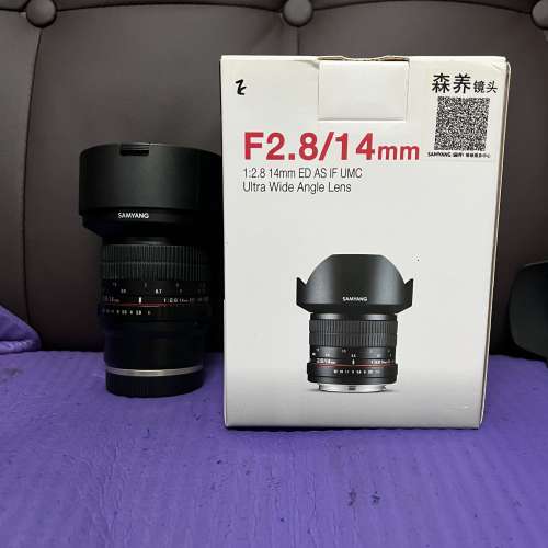 超平 新淨靚仔 全套有盒 Samyang 14 14mm F2.8 AS IF E Sony Mount