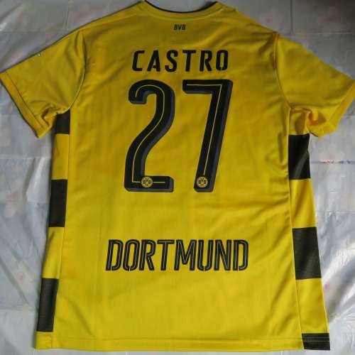 17/18 多蒙特主場 x Castro 連德甲章及Sponsor size L (約Nike / Adidas M)