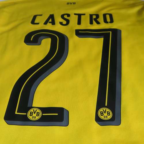 17/18 多蒙特主場 x Castro 連德甲章及Sponsor size L (約Nike / Adidas M)