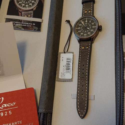 Laco AACHEN 39 OLIV Limited Edition 德國製軍錶