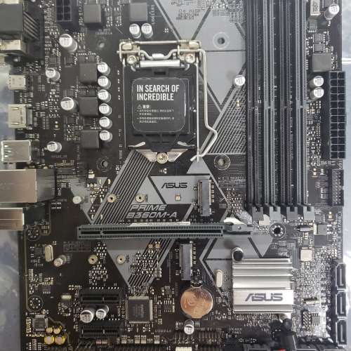 Asus Prime B360m-a(上Intel 八/九代CPU) 最頂i9-9900k, 2x m.2