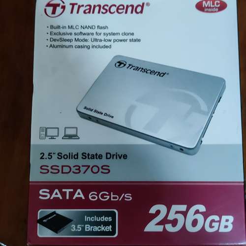 全新 Transcend SSD370S 256GB SSD