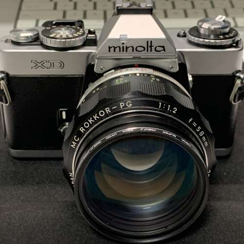 菲林相機Minolta XD + MD ROKKOR MC Rokkor-PG 58mm 58 f/1.2.