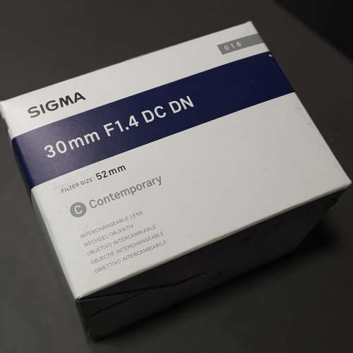 Sigma 30mm F1.4 (Sony E mount)