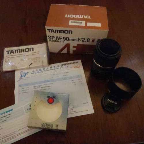 Tamron SP AF90mm F/2.8 Di Macro 1:1 for Canon 跟55mm B+W UV-Haze Filter
