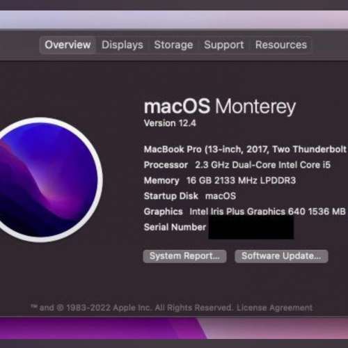 13' MacBook Pro （2017）