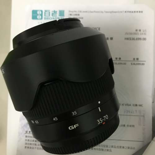 Fujinon lens gf35-70mm f4.5-5.6 wr 行貨，仲有保養