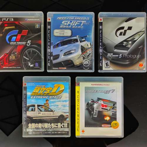 PS3 遊戲碟5隻 (GT 賽車game)
