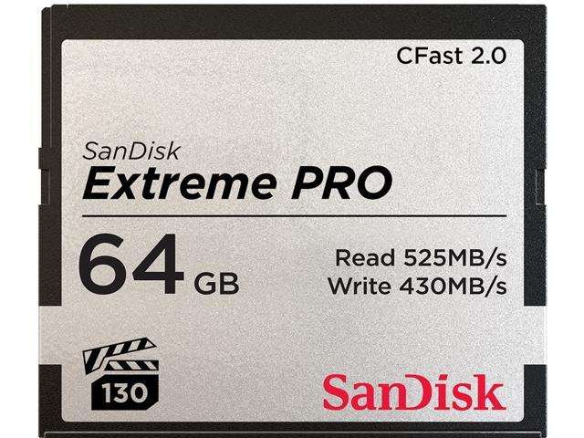 SanDisk Extreme PRO 64GB SDCFSP-064G (515MB/s) CFast 2.0 Memory Card -  DCFever.com