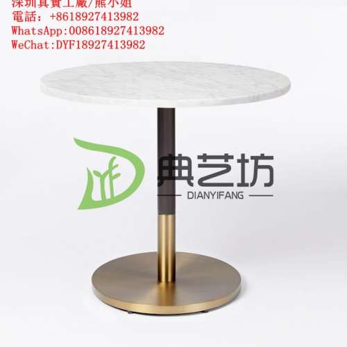 高檔西餐廳圓檯，雲石圓檯，人造石圓檯，石紋圓檯，不鏽鋼桌腳餐枱，定做餐枱，餐廳...