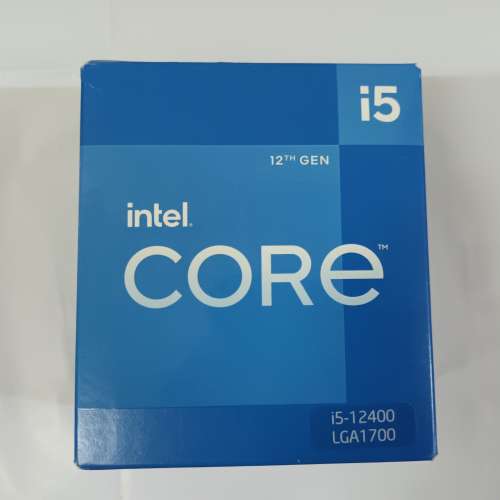 全新12代Intel CPU i5-12400 LGA1700