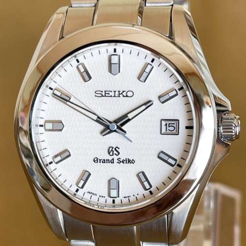 近全新 GRAND SEIKO SBGF021 DOUBLE LOGO 市場罕有 高雅白色暗花紋錶面 整體近全新 ...