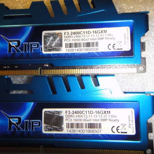 G.SKILL DDR3 16GB (2x8GB) RipjawsX 2400MHz CL11 XMP