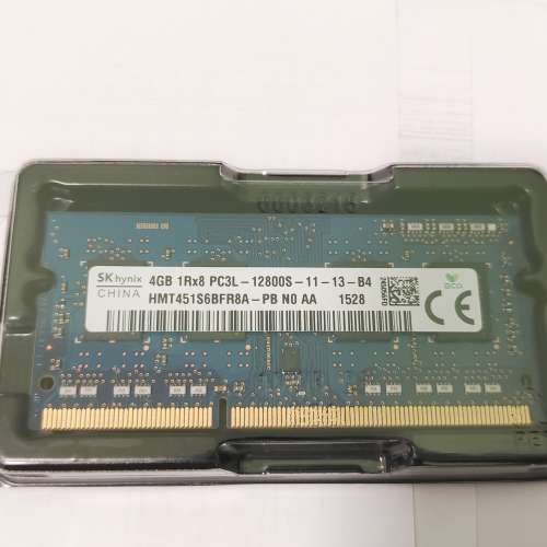 SK DDR3 PC3L-12800S 4GB Ram 1600 SO-DIMM