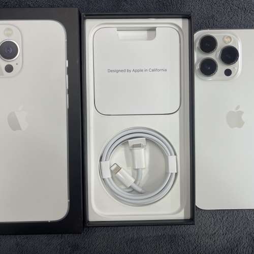全新未用過 iPhone 13 Pro 128GB 白色 香港行貨 蘋果保養到2023年4月26日 全套有盒...