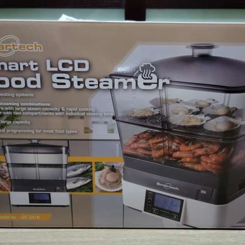 全新 Smart LCD Food Steamer 智能LCD多功能雙發熱電蒸籠 SC-2418