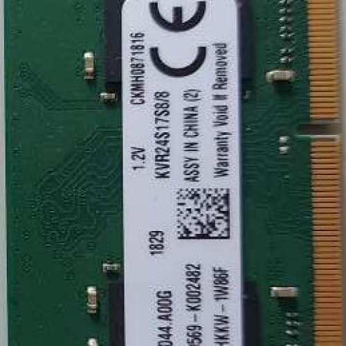 Kingston 8GB DDR4-2400 SODIMM~Kingston 8GB DDR4-2400 SODIMM