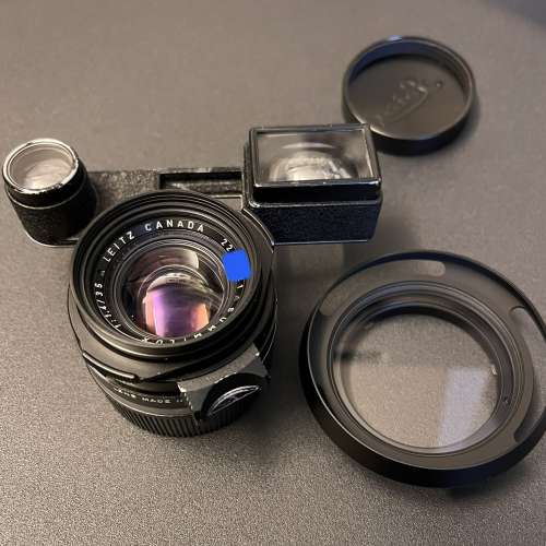 Leica Summilux 35/1.4 Pre-A black paint goggle with infinity Lock