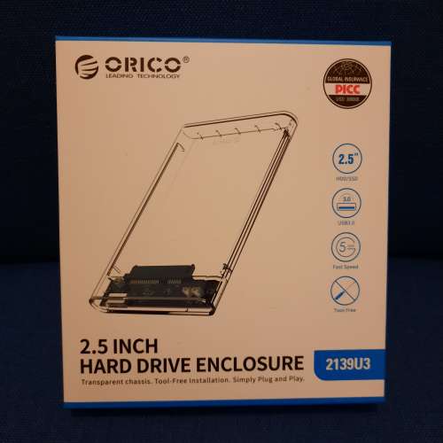 全新 ORICO 2.5" SATA III HDD SSD USB 3.0 External Harddisk Case 外置硬碟盒 全...