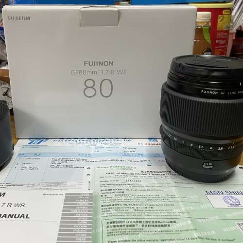 95% 新 Fujifilm GF 80mm f/1.7 行貨