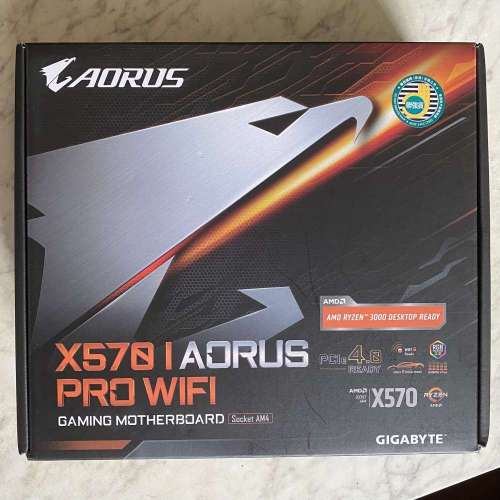 AORUS X570i pro wifi am4 itx底板連 amd wraith prism cooler