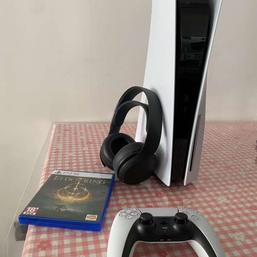 PS5 光碟版 行貨全套有保 連耳機+Elden Ring