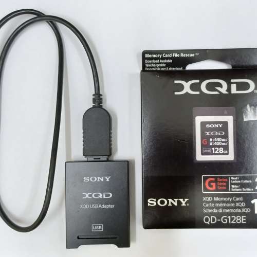 Sony 128GB XQD Card + SONY XQD USB Card Reader