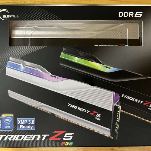 G.SKILL Trident Z5 RGB DDR5 6000MHz 32GB(16GBx2) CL36 銀色