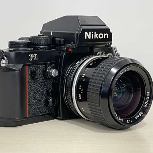 Nikon F3 HP + Nikkor 28mm f2 lens