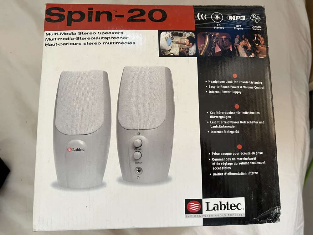 Labtec Spin-20 Speaker 100% New 二手或全新其它, 電腦-