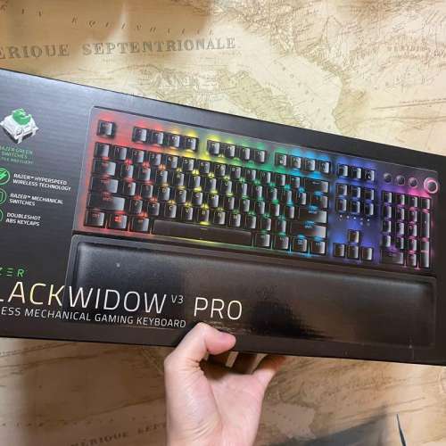 Razer BlackWidow V3 Pro RGB 無線機械式鍵盤 (綠軸)