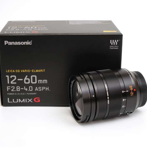 ★ Panasonic M43 Leica 12-60mm f/2.8-4.0 Asph. Power O.I.S 99%新 盒裝★